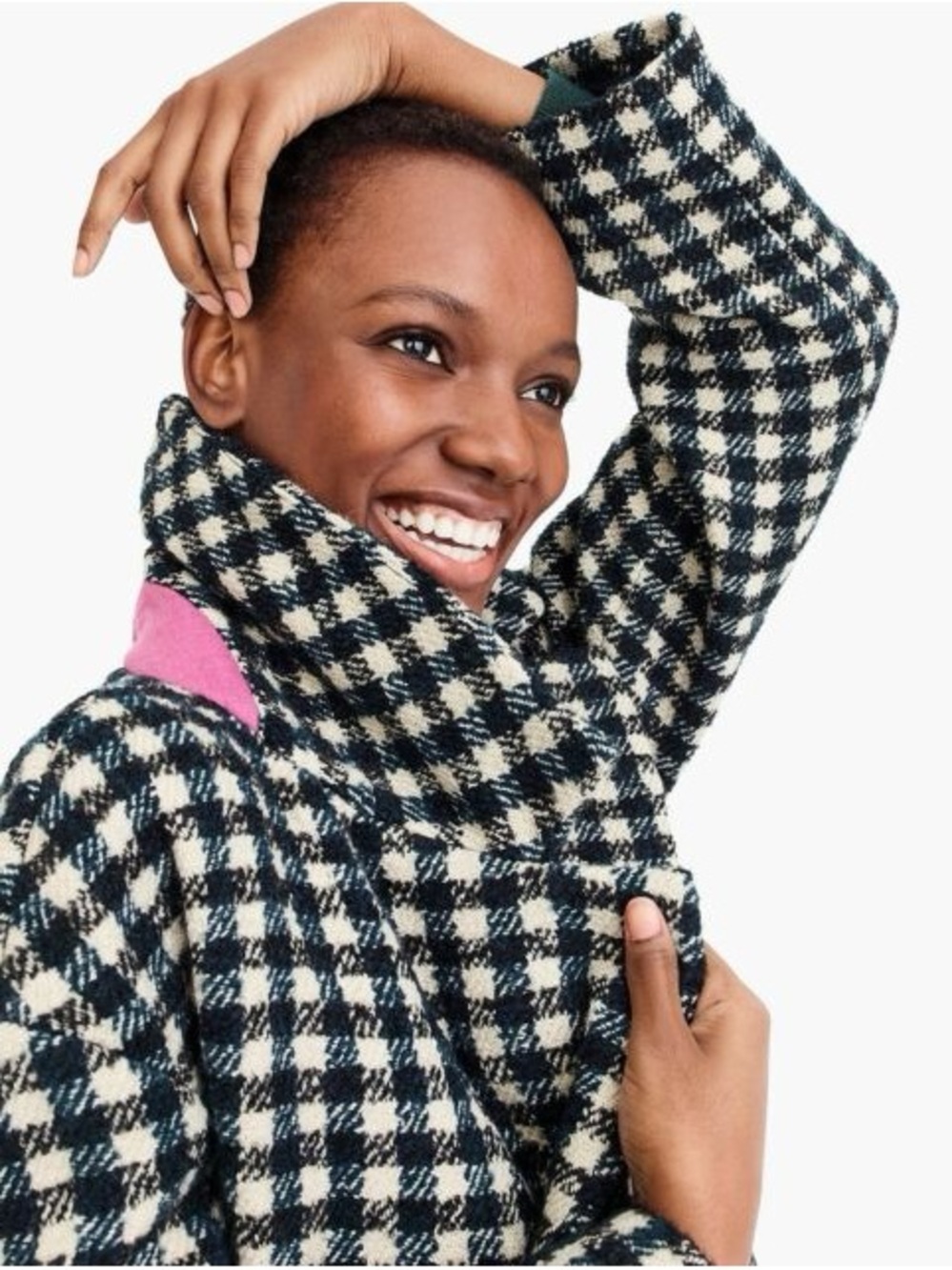 J. Crew Oversized Topcoat in Houndstooth Tweet size 14 - Picture 2 of 11